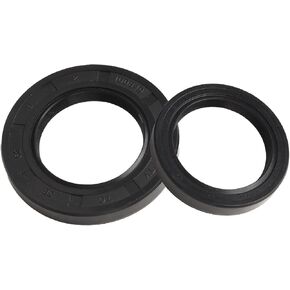 2-Pack Upper & Lower Oil Seal Set 92049-7010 & 92049-7028, Black & Brown for Replacement Gaskets in Saudi Arabia