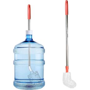 2-Pack Bucket Brush, Kettle Brush, Cleaning Extra Long Bottles, Gallon Jug Cleaner, Water Bottle Cleaner, Stainless Steel，Multi-Scenario in Saudi Arabia