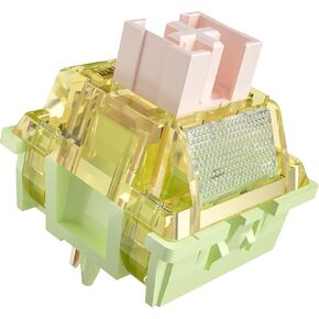 Zhouwang Golden الخريف مفاتيح اللمس الصامتة 5-Pin MX Factory Lubed مفاتيح لوحة المفاتيح الميكانيكية الهادئة لألعاب المكتب DIY (108 قطعة) in Kuwait
