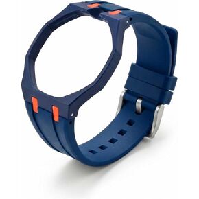 هيكل من السيراميك ومجموعة أدوات تعديل بسوار مطاطي من FKM متوافقة مع ساعات Swatch Royal Pop للرجال والنساء in Kuwait