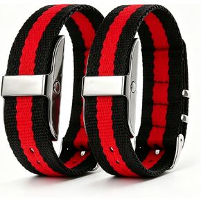 2 Pack Nylon Strap Bands Compatible with Hume Band, Adjustable Braided Replacement Strap for Hume Health Tracker, Breathable Sport Loop Wristbands for Men Women in Kuwait