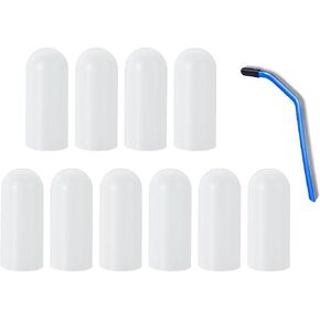10-Pack Extra Tips Universal Long Reach Tool Car Lockout Kit Replacement Tips, Fits 1/4 Inch Diameter Grabber Reacher Tool, Compatible with Most Brands for Car Lockout & Door Opening - No Scratch Grip in Saudi Arabia