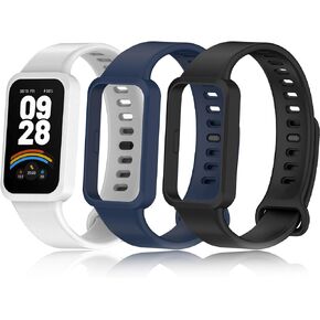 Strap Compatible with Xiaomi Smart Band 9 Active Belts Replacement, [3 Pack] Adjustable Silicone Wristbands Change for Mi Smart Band 9 Active in Saudi Arabia