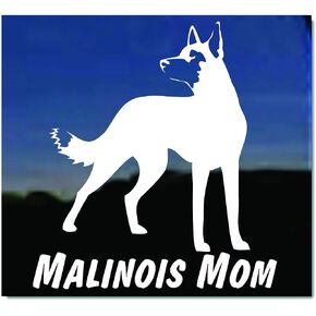 ملصق لاصق تلقائي للنافذة من الفينيل Malinois Mom ~ البلجيكي Malinois in Kuwait