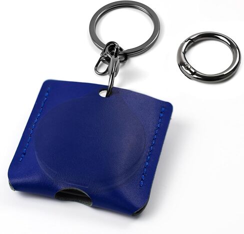 Yeahxing Case for Pebblebee Clip Universal, Leather Protective Cover with Two Key Rings, Scratch-Resistant Shell, Compatible with Pebblebee Tracker Tag for Keys, Pets, Items (Case Only) in Kuwait