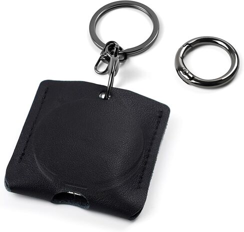 Yeahxing Case for Pebblebee Clip Universal, Leather Protective Cover with Two Key Rings, Scratch-Resistant Shell, Compatible with Pebblebee Tracker Tag for Keys, Pets, Items (Case Only) in Kuwait