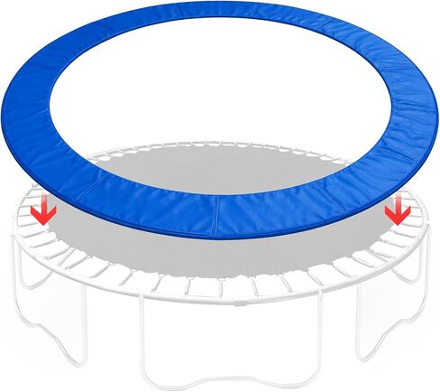 14FT Trampoline Replacement Safety Pad, Waterproof Foam Spring Cover, Tear-Resistant Edge Pad, Easy Install Spring Protection Cover (Blue) in Kuwait
