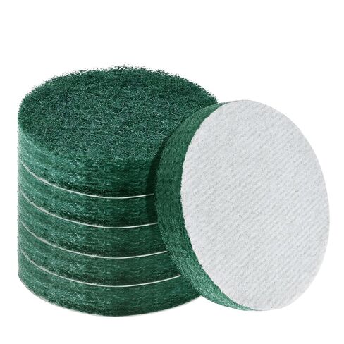 6 Pcs 3 Inch 800 Grit Scuffing Disc, Hook and Loop Backing, Gray | Surface Conditioning Scouring Pads, Drill Abrasive Disc for Cleaning, Polishing and Rust Removal on Metal, Wood and Paint in Kuwait