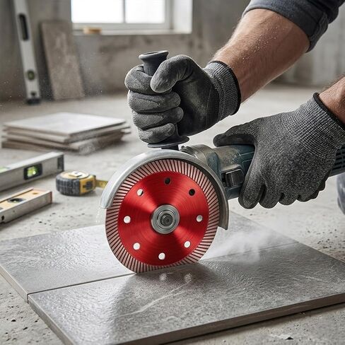 Diamond Grinding Disc Cup Wheel, Thickened Diamond Saw Blade for Ceramic, Tile, Jade & Stone Polishing, Red Ceramic Grinding Pad in Kuwait