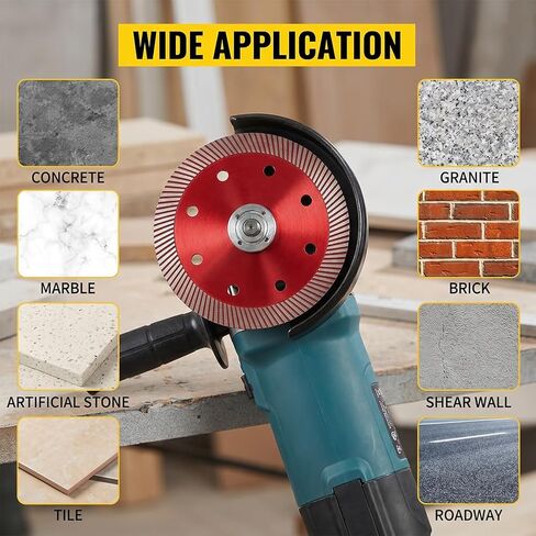 Diamond Grinding Disc Cup Wheel, Thickened Diamond Saw Blade for Ceramic, Tile, Jade & Stone Polishing, Red Ceramic Grinding Pad in Kuwait