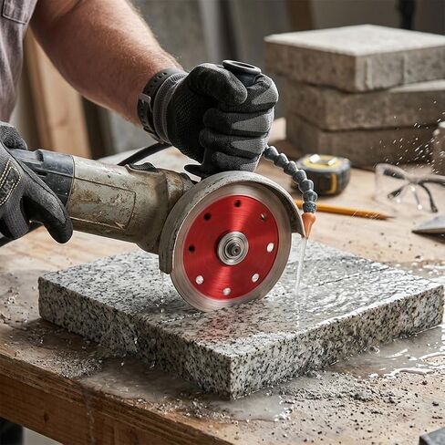 Diamond Grinding Disc Cup Wheel, Thickened Diamond Saw Blade for Ceramic, Tile, Jade & Stone Polishing, Red Ceramic Grinding Pad in Kuwait