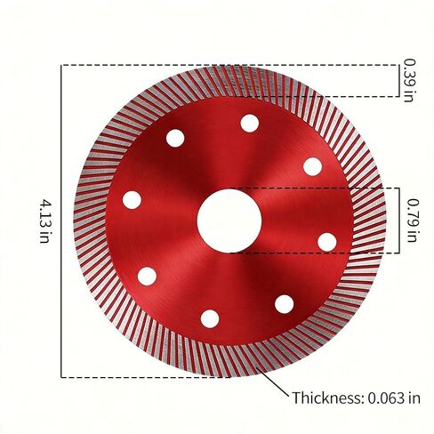 Diamond Grinding Disc Cup Wheel, Thickened Diamond Saw Blade for Ceramic, Tile, Jade & Stone Polishing, Red Ceramic Grinding Pad in Kuwait