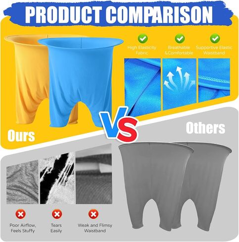 Granny Pants Yard Game, 11 PCS Outdoor Yard Toss Game for Teens & Adults-Includes 2 Giant Granny Funny Pants, 8 Bouncy Balls & Pump - Backyard Party Games for Family Reunion, Team Building in Kuwait