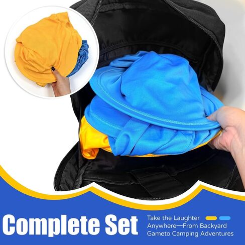 Granny Pants Yard Game, 11 PCS Outdoor Yard Toss Game for Teens & Adults-Includes 2 Giant Granny Funny Pants, 8 Bouncy Balls & Pump - Backyard Party Games for Family Reunion, Team Building in Kuwait