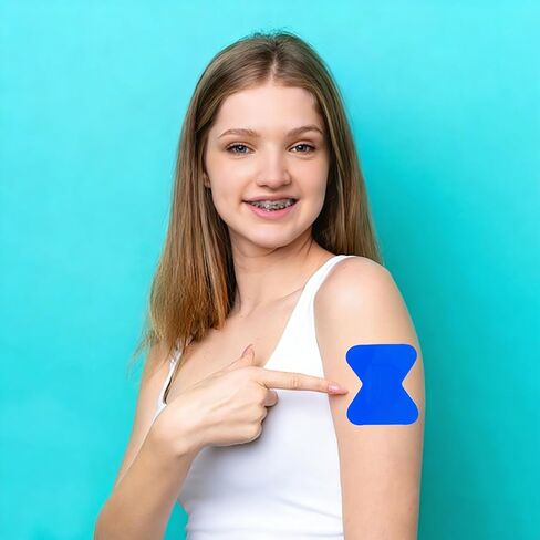 300 Pcs Blue Detectable Food Service Bandages, Waterproof Butterfly Fingertip Bandages Latex Free for Kitchen First Aid (1.75 x 2inch) in Kuwait