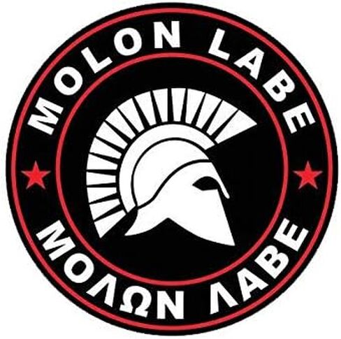 ION Graphics Magnet Molon Labe Red Circle Magnetic Vinyl Come Take Them 2A v4d 5" Car Magnet Bumper Sticker in Kuwait