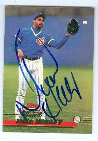 Autograph 158325 Chicago Cubs 1993 Topps Stadium Club No. 646 Mike Harkey Autographed Baseball Card in Kuwait