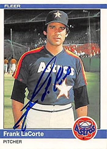 Autograph 122545 Houston Astros 1984 Fleer No. 230 Frank Lacorte Autographed Baseball Card in Kuwait