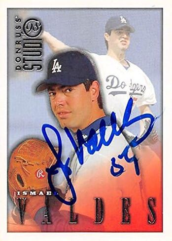 Autograph 158597 Los Angeles Dodgers 1998 Donruss Studio No. 120 Ismael Valdes Autographed Baseball Card in Kuwait