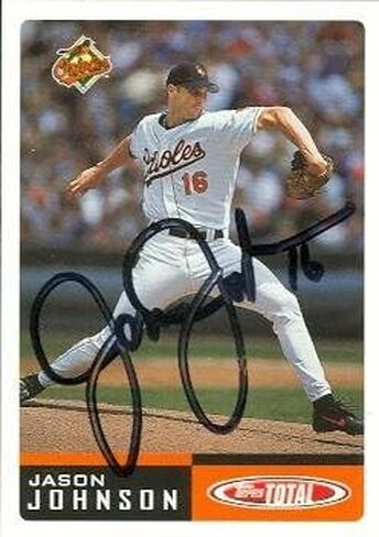 مستودع التوقيعات 50730 جايسون جونسون بطاقة البيسبول الموقعة بالتيمور أوريولز 2002 Topps إجمالي رقم 792 in Kuwait