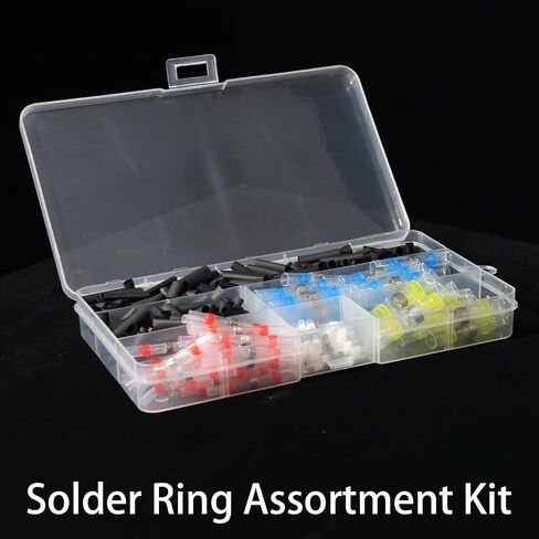 50 Pcs Solder Sealed Heat Shrink Wire Connector, Insulated Terminal Block, Suitable for Docking Automotive, Marine, and Household Circuits (Multicolored) in Kuwait
