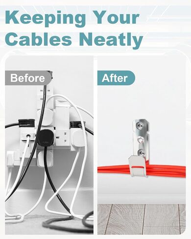 200 Pcs Cable Support J-Hook, 3/4 Inch Cable Hooks for Hanging, Wall Mount Galvanized j Hooks for Cable and Wire Management in Kuwait