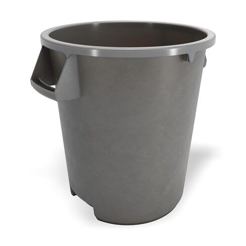 Winco Heavy-Duty Round Waste Container/Trash Can, 10 Gallon, Gray in Kuwait