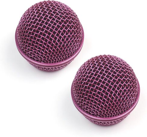 2x شبكة بديلة للميكروفون لـ Shure SM58 565SD LC SV100، وردي in Kuwait