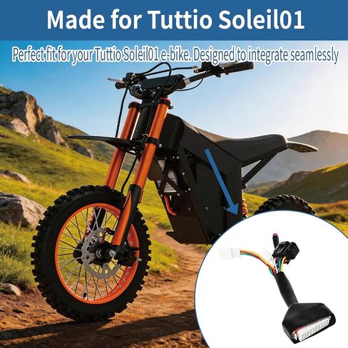 الخط الرئيسي لوحدة تحكم GrandEast Ebike متوافق مع مجموعة أسلاك وحدة التحكم Tuttio Soleil01 Ebike (مناسب لعرض زر M) in Kuwait
