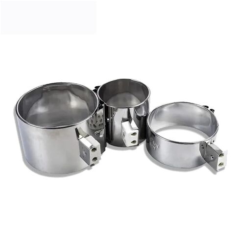 1pcs AC220V ID 100MM Stainless Steel Electric Band Heating Element 250/350/400/450/480W 30MM/40MM/45MM/50MM/55MM 300-400C(IDxH 100X55mm 480W) in Kuwait