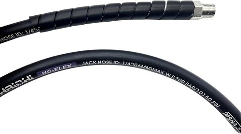6' 10150psi High Pressure Hydraulic Hose Coupler 3/8" NPT thread Hydraulic Hose Assembly,1/4" ID x 6ft (BLACK, 6' 10150 PSI 3/8") in Kuwait