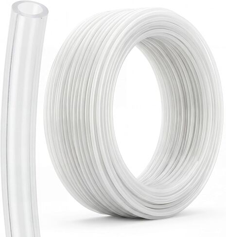 أنابيب 100 قدم 24 AWG PTFE، غلاف سلك أنبوبي مرن، أنبوب عزل لدرجة الحرارة العالية، أنابيب فلورو بوليمر رقيقة الجدار، معرف 0.51 مم × 1.01 مم OD، -75 درجة مئوية إلى 260 درجة مئوية للاستخدام الصناعي للمختبر الكهربائي in Kuwait