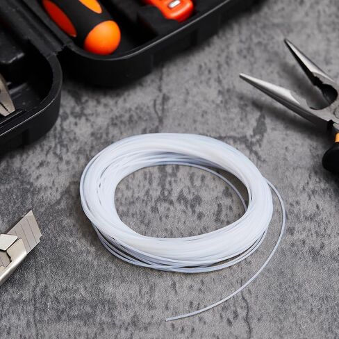أنابيب 100 قدم 24 AWG PTFE، غلاف سلك أنبوبي مرن، أنبوب عزل لدرجة الحرارة العالية، أنابيب فلورو بوليمر رقيقة الجدار، معرف 0.51 مم × 1.01 مم OD، -75 درجة مئوية إلى 260 درجة مئوية للاستخدام الصناعي للمختبر الكهربائي in Kuwait