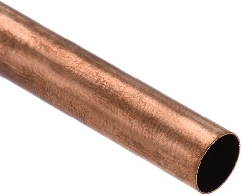 Copper Round Tube, 8mm OD 0.2mm Wall Thickness 300mm Length Straight Pipe Tubing 2 Pcs in Kuwait