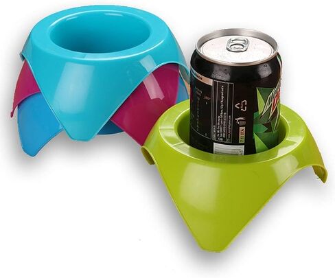 Sand Beach Cup Holders with Stainless Steel Bottle Opener. Portable Sand Coaster | 4 Pack in Kuwait