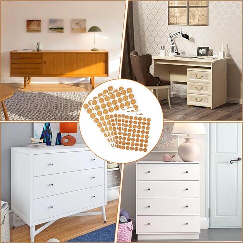 Ymapinc 306 Pcs Screw Hole Covers, Wood Grain Self-Adhesive Furniture Stickers, 2 Sizes for Cabinet Shelf in Kuwait