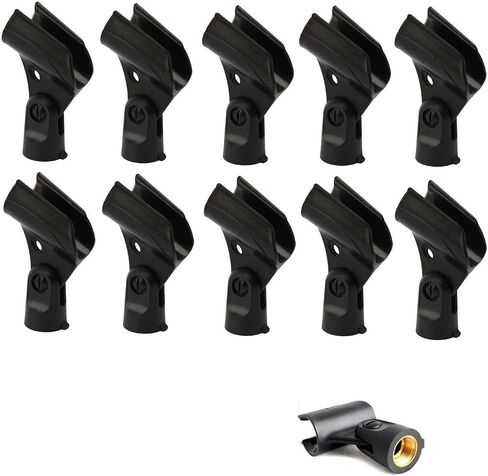 10 Pcs Microphone Clip for Shure Wired SM58 SM57 Mic & other 3/4" inch mics in Kuwait