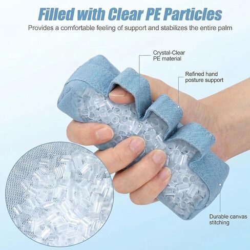 Hand Contracture Cushion with Finger Separators, Soft Hand Positioning Aid | Palm Grip Rehabilitation Support for Stroke, Arthritis, Parkinson’s, Dementia & Spasticity Relief, 1 Pc in Kuwait