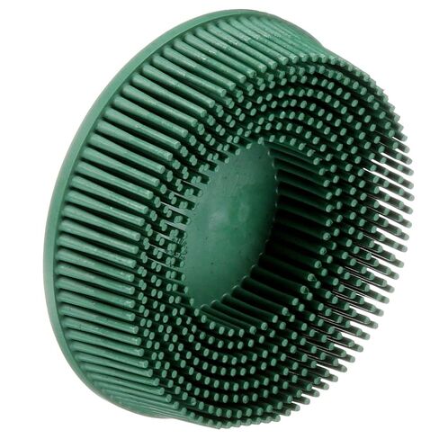 Scotch-Brite Roloc Bristle Disc, 3 in x 5/8 Tapered 120, Carton of 10 in Kuwait