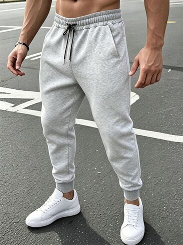Men's Sweatpants Casual Workout Athletic Pants Jogging Running Pants for Men with Pockets & Drawstring in Kuwait
