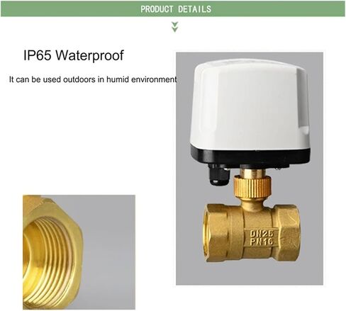 1-1/2" IP65 Two Way Waterproof Motorized Ball Valve Brass Electric Ball Valve(DC12-CR04) in Kuwait