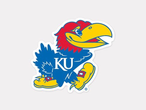 NCAA University of Kansas 72060011 Perfect Cut Color Decal, 4" x 4", Colorful in Kuwait