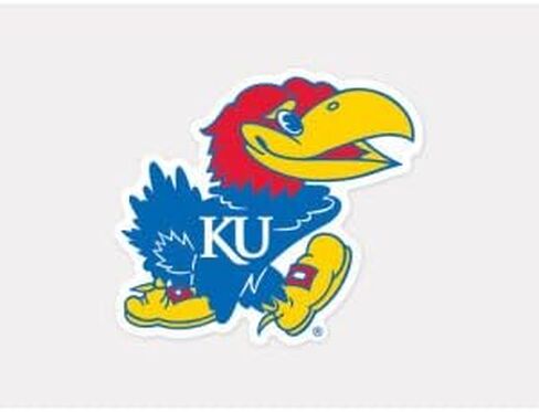 NCAA University of Kansas 72060011 Perfect Cut Color Decal, 4" x 4", Colorful in Kuwait
