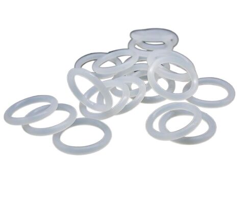 O-Ring Assortment Kit 50pcs Thickness 2/2.4/3/4mm White Rubber Seal Ring OD 5-80mm Heat-Resistant Food Grade Silicone O-Ring(OD 62mm (CS 2mm)) in Kuwait
