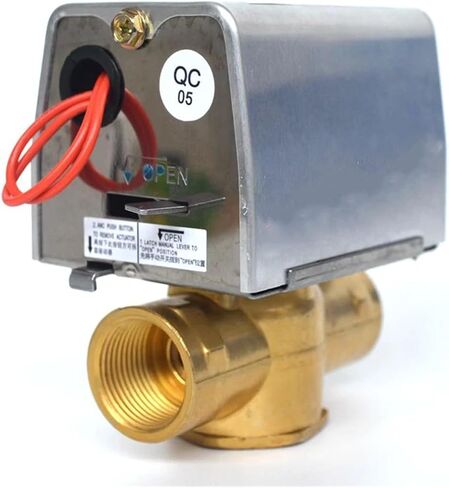 AC220V DN20 DN25 Two Way Electric Valve Brass Valve for Central air-Conditioning(DN25) in Kuwait