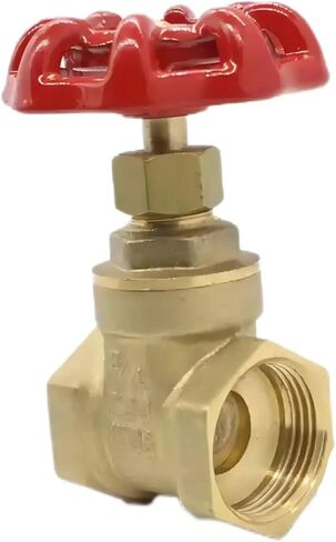 2-1/2inch Brass Manual Gate Valves Two Way Female Thread Gate Valve with Yellow Steel Handle Wheel in Kuwait