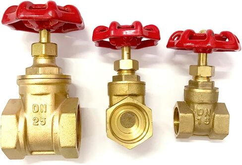 2-1/2inch Brass Manual Gate Valves Two Way Female Thread Gate Valve with Yellow Steel Handle Wheel in Kuwait