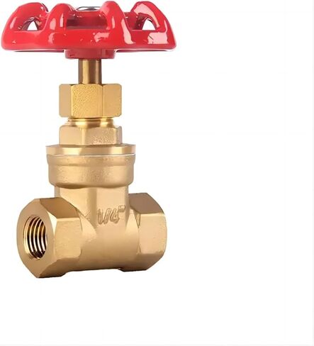 2-1/2inch Brass Manual Gate Valves Two Way Female Thread Gate Valve with Yellow Steel Handle Wheel in Kuwait