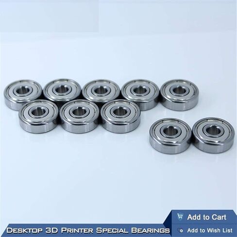 للطابعة المكتبية ثلاثية الأبعاد محمل خاص 625ZZ 5X16X5mm لـ Mini kogellager 625 لأجزاء Kossel Prusa i3 in Kuwait