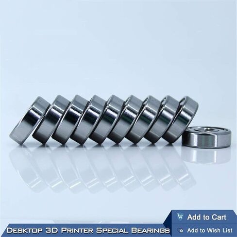 للطابعة المكتبية ثلاثية الأبعاد محمل خاص 625ZZ 5X16X5mm لـ Mini kogellager 625 لأجزاء Kossel Prusa i3 in Kuwait